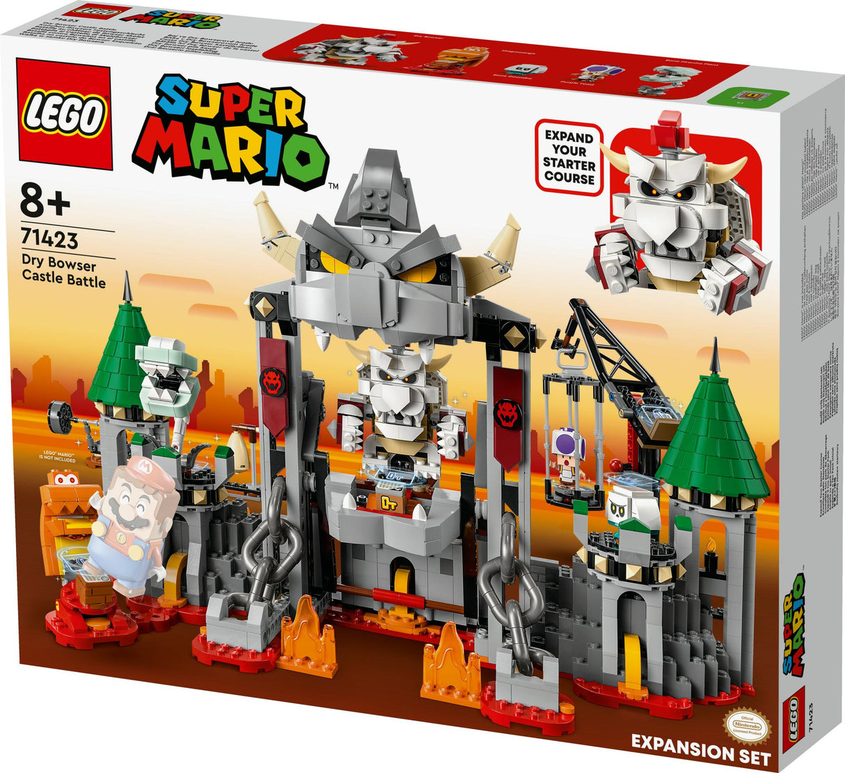 LEGO Super Mario - Dry Bowser Castle Battle Expansion Set (71423) LEGO