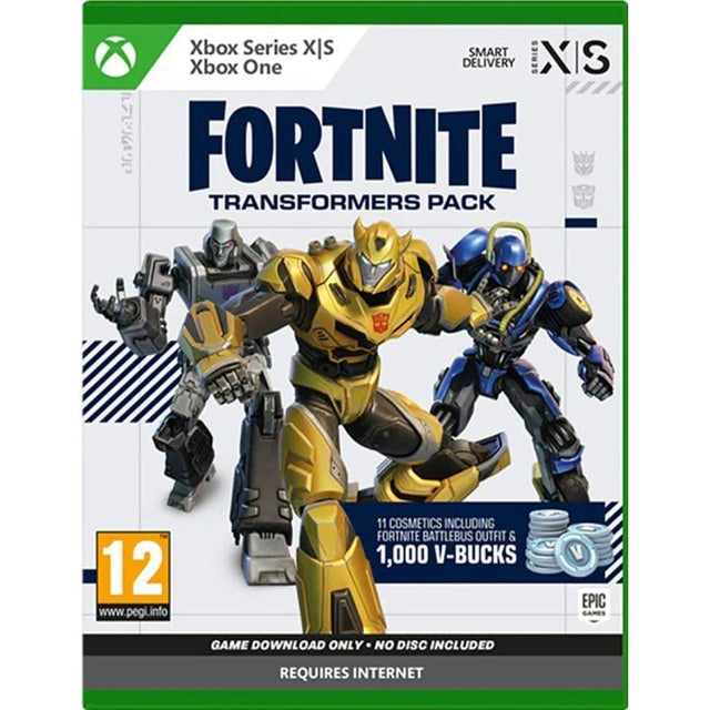 Fortnite: Transformers Pack – downloadkode i æske – Xbox One / Xbox Series X – forside
