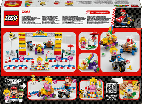 LEGO 72036 Super Mario - Mario Kart: Baby Peach & Grand Pix Set, Construction Toy LEGO