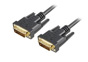Sort Sharkoon DVI-D Dual Link-kabel med 24+1-hanstik