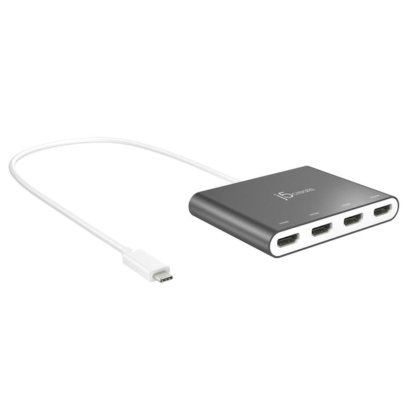 j5create JCA366 USB-C til 4 × HDMI-adapter