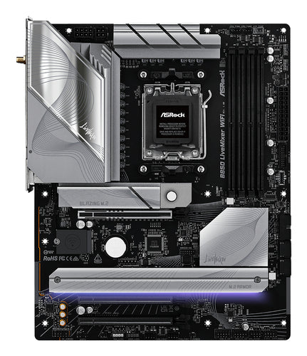 ASRock B850 LiveMixer WiFi bundkort - AM5, DDR5