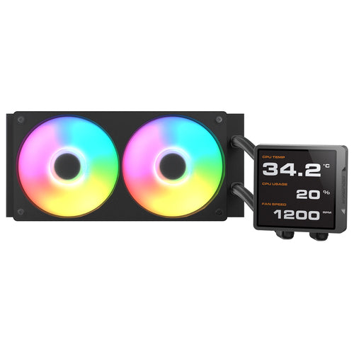 COUGAR CPU-vandkøler Poseidon Vistek Pro 240,ARGB,sort