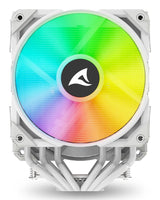 Sharkoon A60 RGB White 260W TDP 6-Heatpipe Dual Tower Dual 120mm PWM FDB ARGB CPU Air Cooler Sharkoon