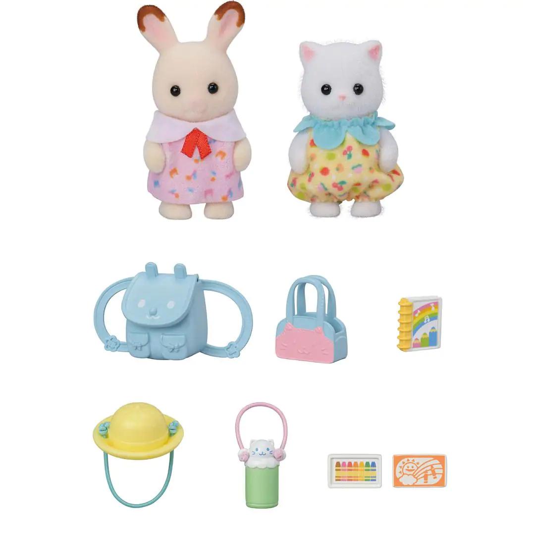 Sylvanian Families Walk Along Duo – to babyfigurer – produktbillede 4