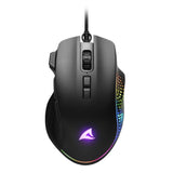 Sharkoon SHARK Force 3 Black 12800 DPI A825 RGB 1000Hz 8-Button Rapid Fire Gaming Mouse Sharkoon