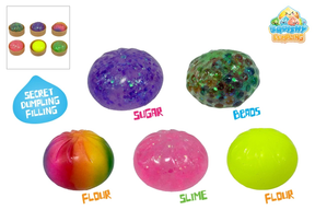 Trend Toys - Kawaii Secret Filling Mix Dumplings 6cm. 5pcs. Asst. In Steamer Basket. CDU (201090)