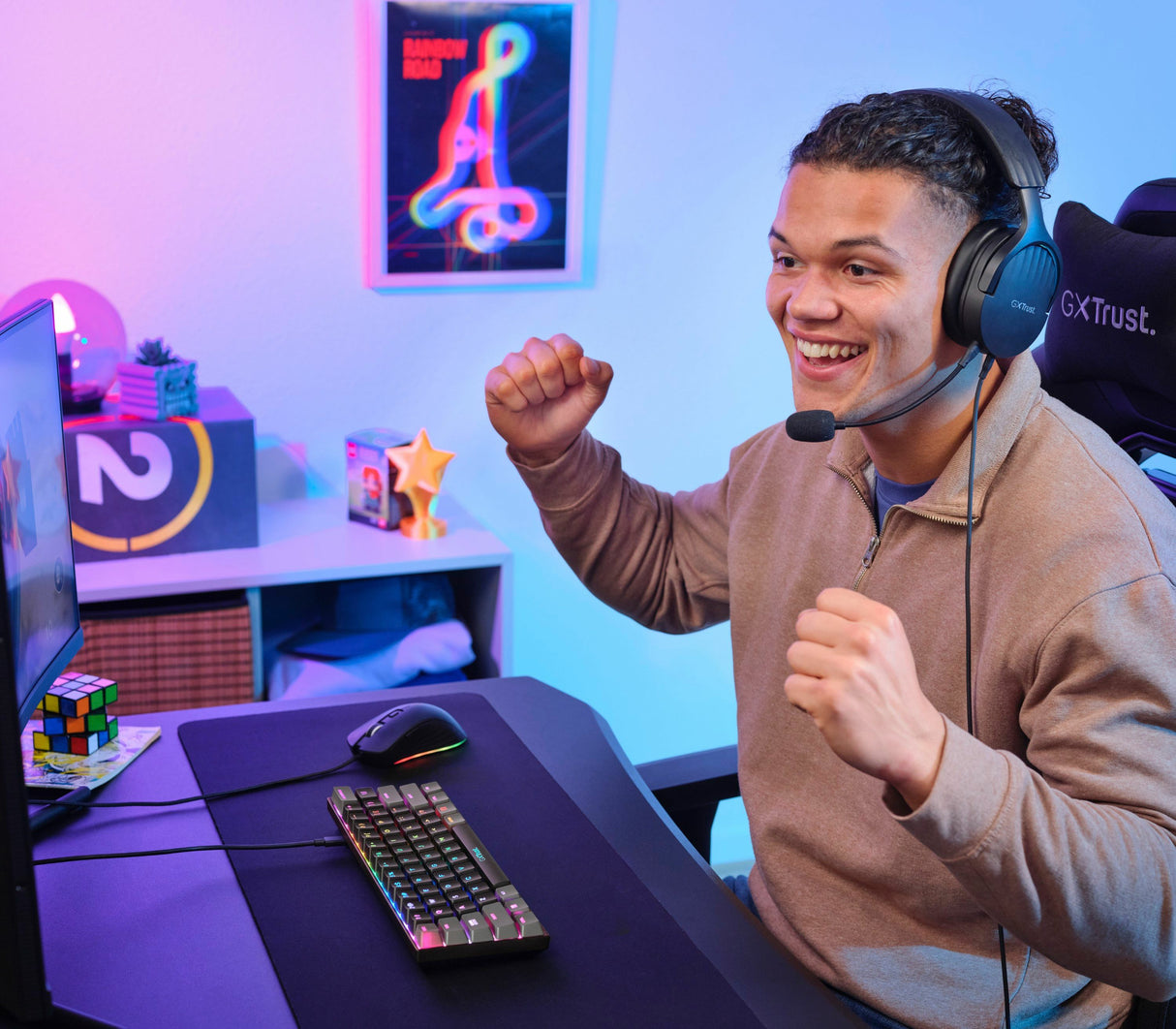 TRUST GXT867 ACIRA 60% MINI GAMING KEYBOARD ND