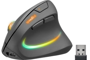 Speedlink - PIAVO PRO Illuminated Rechargeable Vertical Ergonomic Mouse - wireless, rubber-black Speedlink
