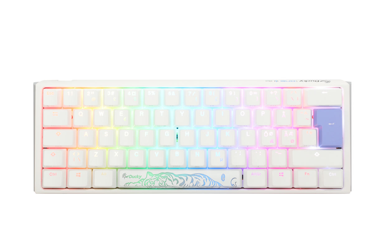 Ducky One 3 - Classic Pure White Nordic - Mini 60% - Cherry Blue