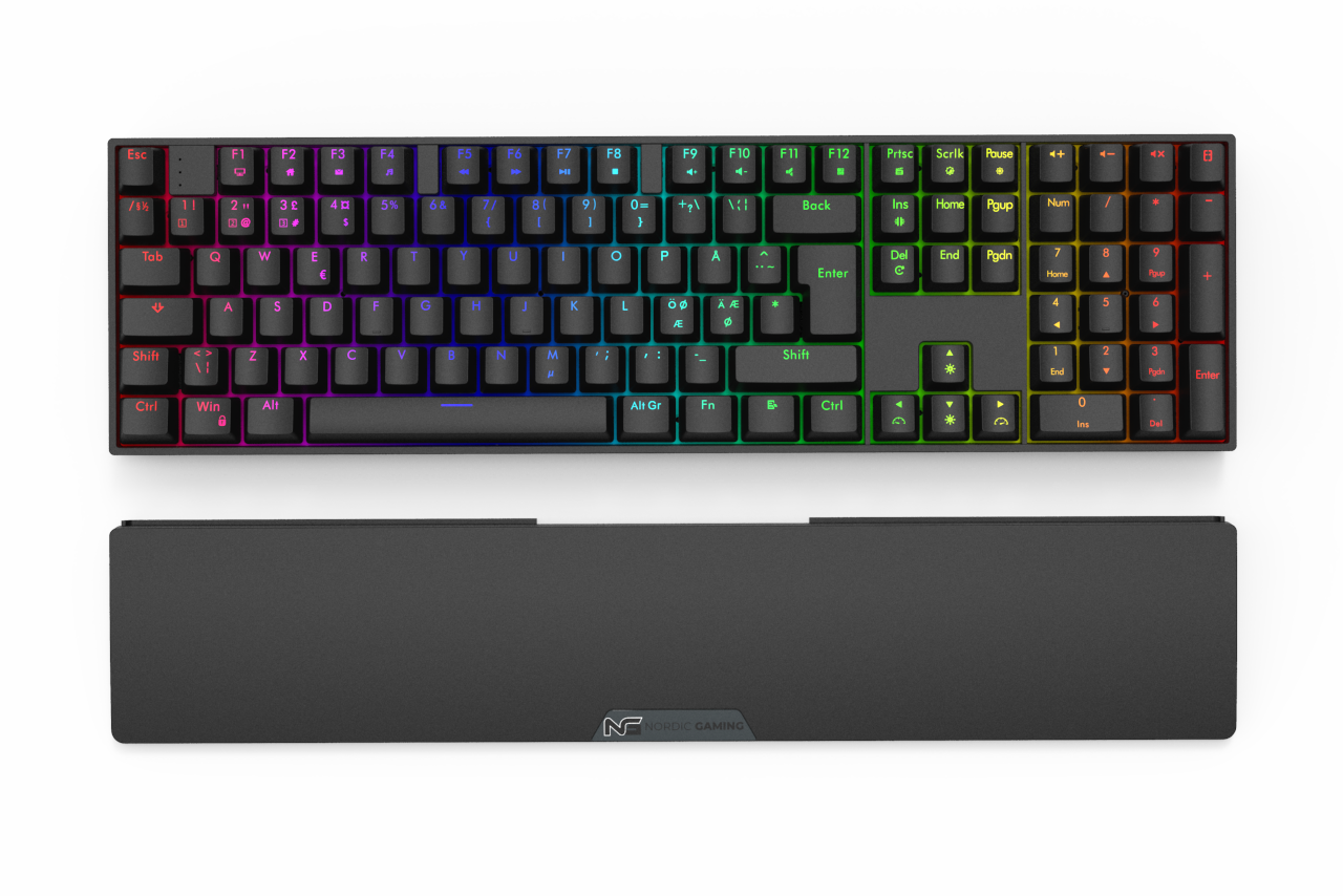 Nordic Gaming Operator Tastatur Mekanisk RGB/16,8 millioner farver