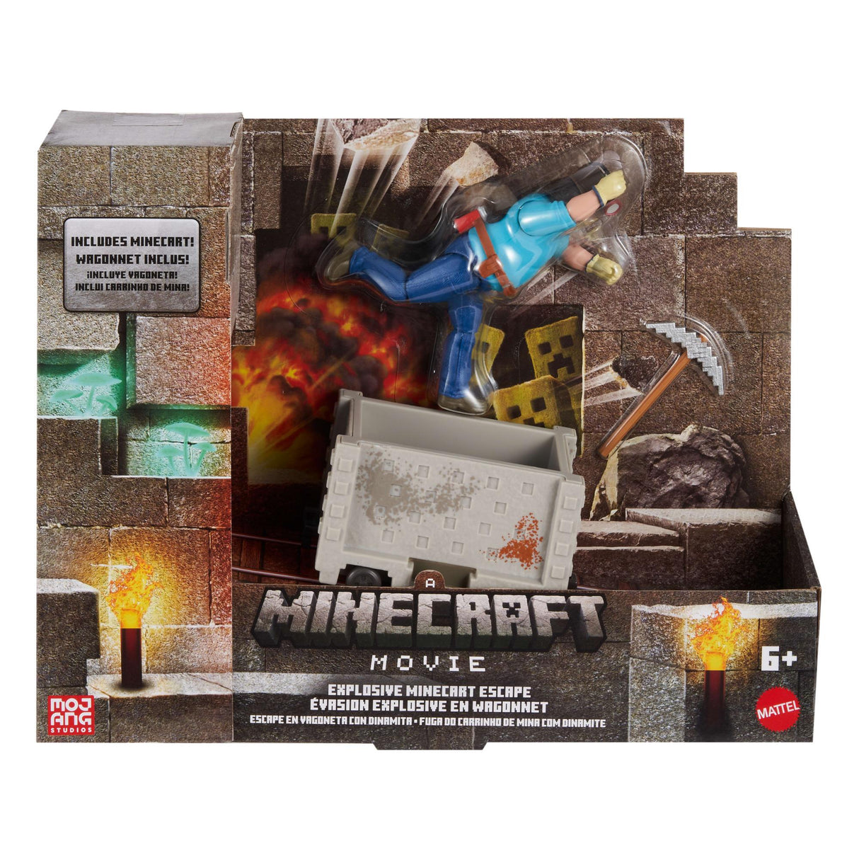Minecraft - Steve & Minecart Movie  (JGP20) Minecraft