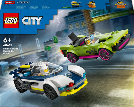 LEGO 60415 City Police Car and Muscle Car Chase, construction toy LEGO