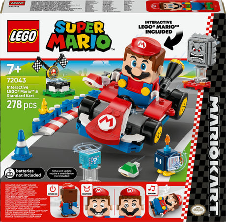 LEGO - Super Mario - Mario Kart™: Interactive LEGO® Mario™ & Standard Kart (72043) LEGO