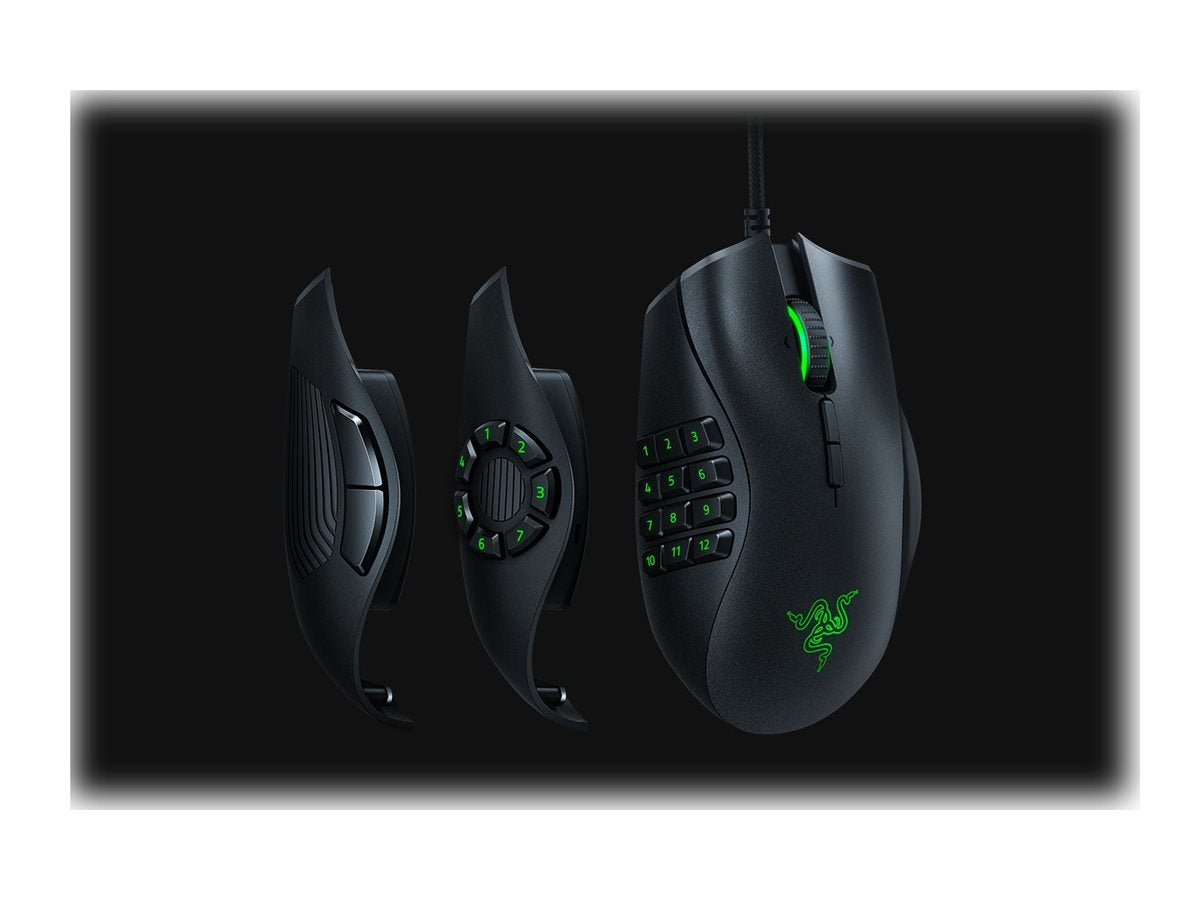 Razer Naga Trinity Laser Kabling Sort