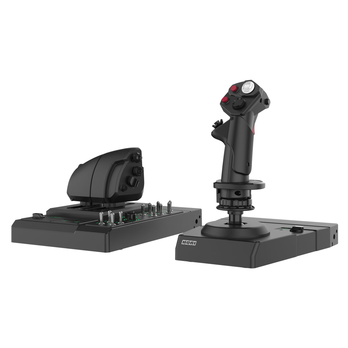 HORI - HORI HOTAS Flight Control System & Mount for PC (Windows 11/10) High-End Flight Stick & Throttle for PC Flight Sims HORI