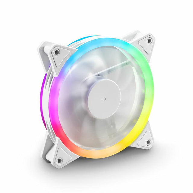 Hvid Sharkoon SHARK Blades PWM 120 mm blæser med farvet ARGB-ring