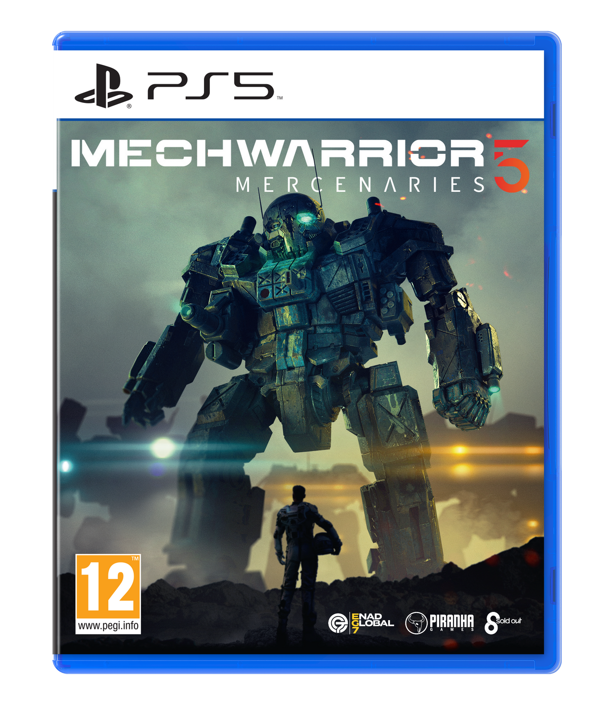 MechWarrior 5: Mercenaries – PlayStation 5 – spilomslag