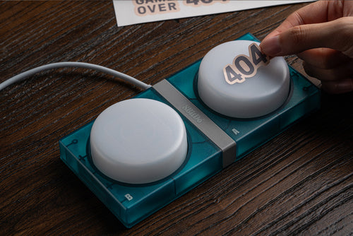 8BitDo Retro 87 Mechanical Keyboard Clear Blue – Mærkat på ekstraknap
