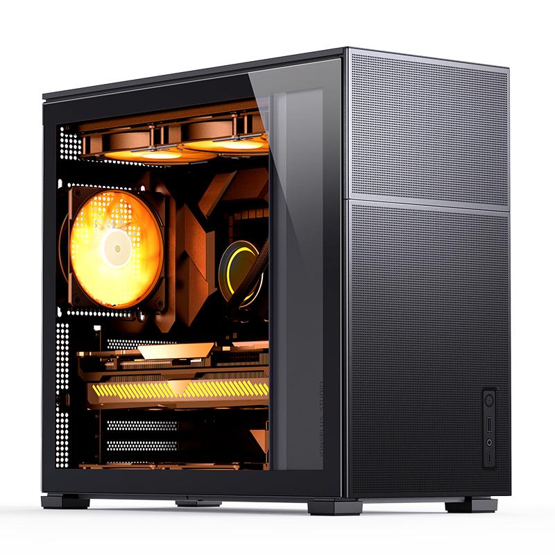 Jonsbo D41 MESH ATX Case, Tempered Glass - Sort