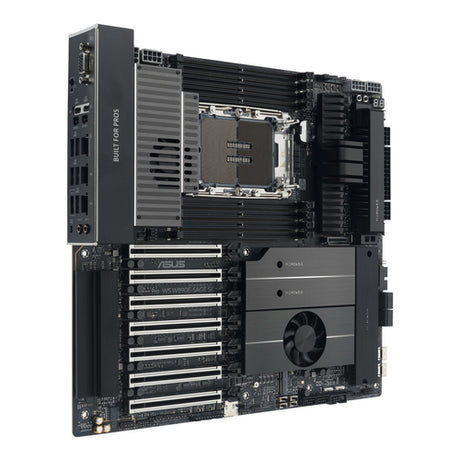 ASUS Pro WS W890E-SAGE SE – bundkort set skråt fra højre