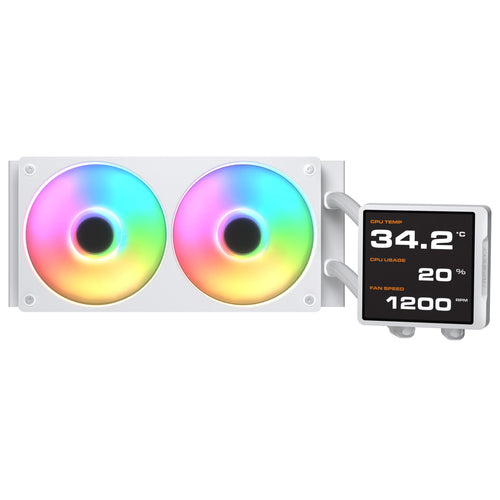COUGAR CPU-vandkøler Poseidon Vistek Pro 240,ARGB,hvid