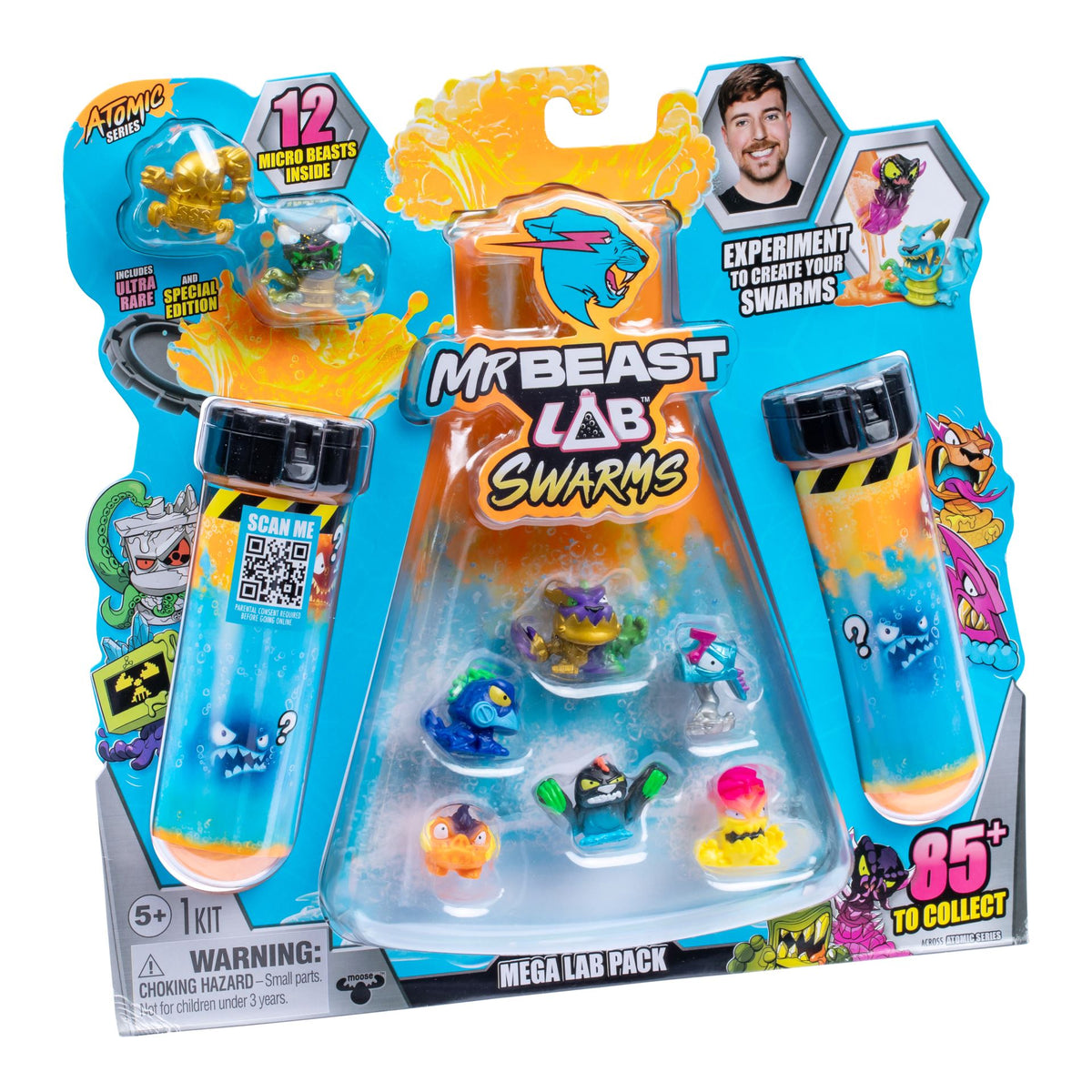 MrBeast Lab Swarms Mega Lab Pack Plus de 100 à collectionner, Mega Pack comprend l'édition spéciale Panther MrBeast Lab Swarms Mega Lab Pack Plus de 100 à collectionner, Mega Pack comprend l'édition spéciale Panther