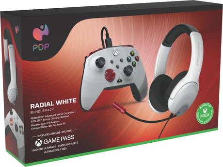 PDP Rematch & Airlite Radial White Bundle Licensed Xbox PDP