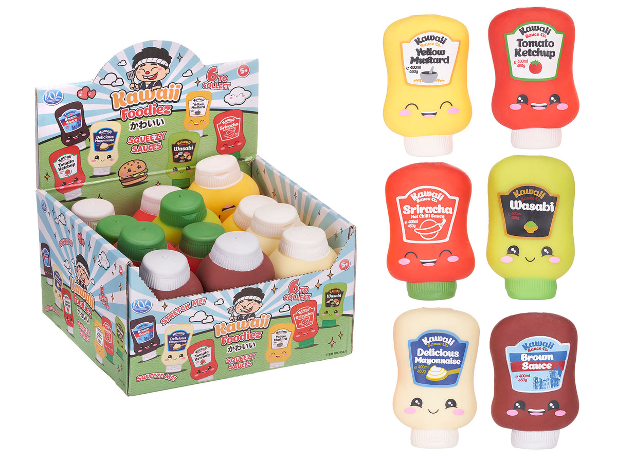 Kawaii Kuties Squeeze Sauces 10 cm – Assorteret