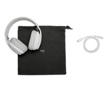 Logitech - Zone Vibe 100 Lightweight Wireless Over Ear Headphones - Noise Canceling Microphone - OFF WHITE Logitech