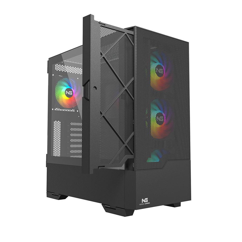 Nordic Gaming Munin RGB Tårn ATX - Sort