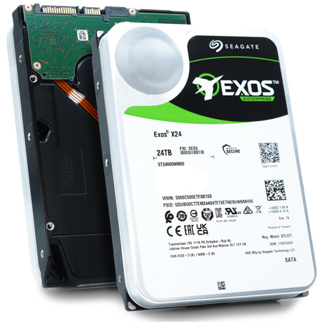 Seagate Exos Harddisk ST24000NM000C-FR 24TB SATA-600 7200rpm - FACTORY REFURBISHED Seagate