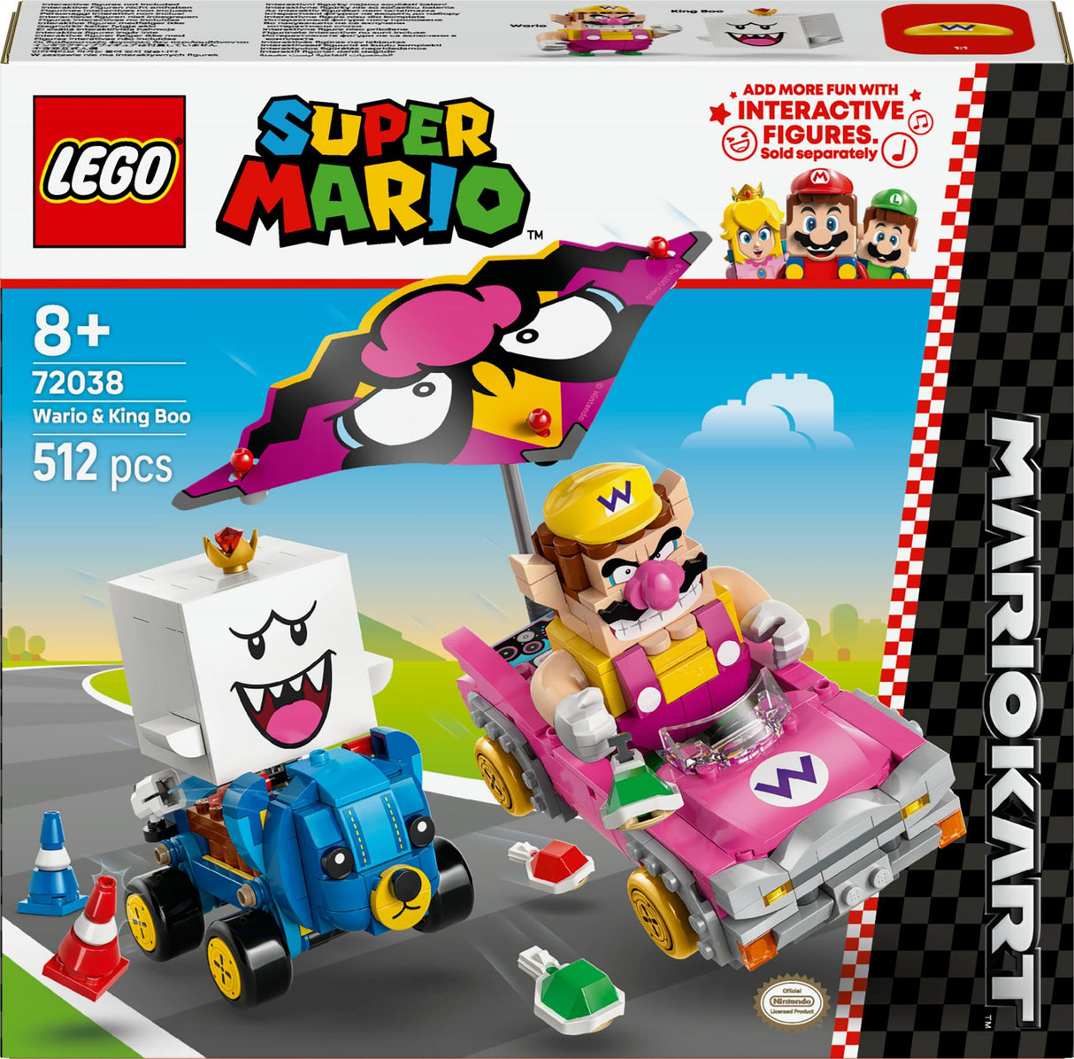 LEGO - Super Mario - Mario Kart™ – Wario & King Boo (72038) LEGO