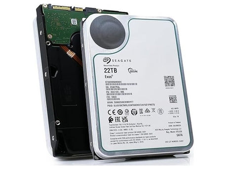 Seagate Exos Harddisk ST22000NM000C-FR 22TB SATA-600 7200rpm - FACTORY REFURBISHED Seagate