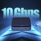 j5create JCD3196-N – dual HDMI-dock, mørkeblå – Illustration af 10 Gbit/s USB