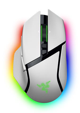 Razer - Basilisk V3 Pro 35K Ergonomic Gaming Mouse - White Razer
