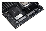 ASUS Pro WS W790E-SAGE SE – nærbillede af sokkel og hukommelsespladser
