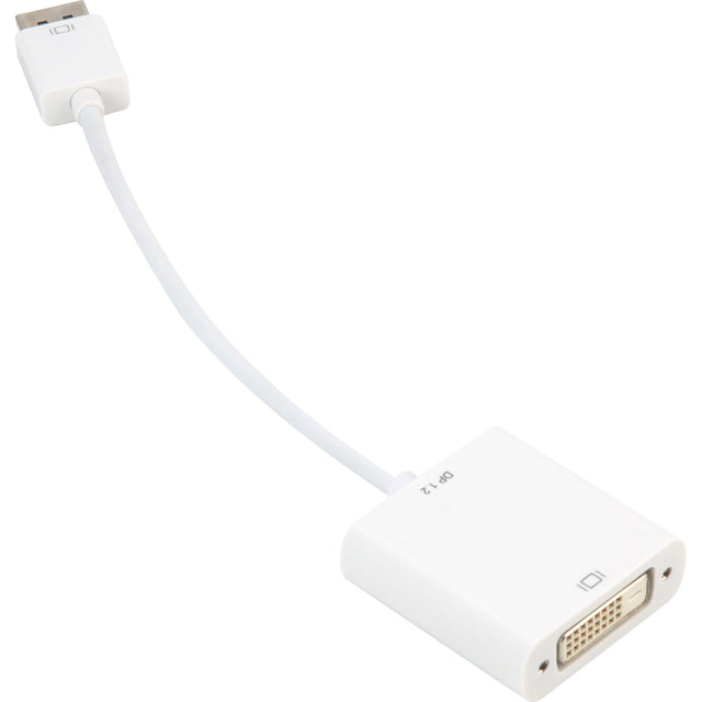 Sharkoon DisplayPort 1.2 til DVI-D adapter – hvid, 15 cm – billede 1