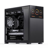 Jonsbo D41 Screen ATX Case, Tempered Glass - Sort