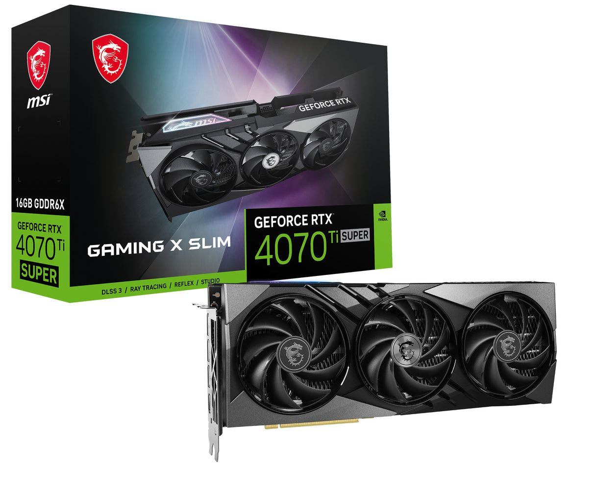 MSI GeForce RTX 4070 Ti SUPER 16GB Gaming X Slim MSI