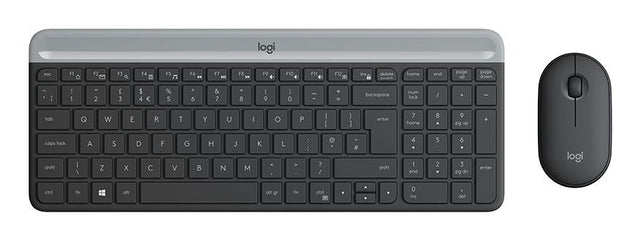 Logitech - Slim Wireless Keyboard and Mouse Combo MK470 NORDIC Logitech