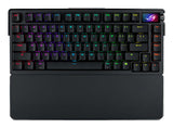ASUS ROG Azoth Extreme – taster og arbejdsflade set ovenfra; tastaturlayout illustrativt