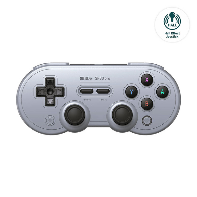 8BitDo SN30 Pro Gamepad Hall Ed/Grå 8Bitdo