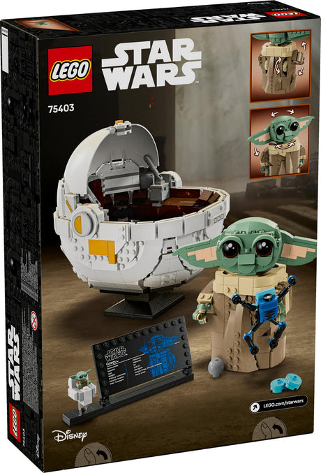 LEGO 75403 Star Wars Grogu in his repulsor cradle