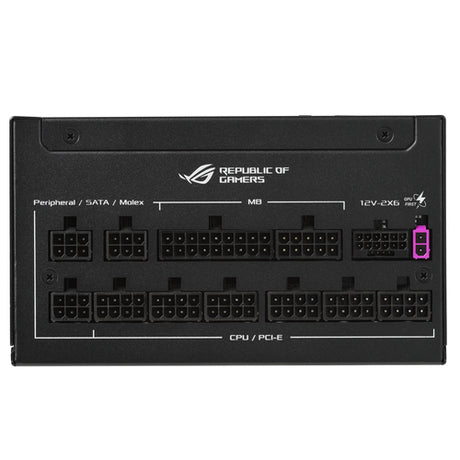 ASUS ROG Strix 1000W Platinum – sort ROG Equalizer-strømforsyning med modulære kabler