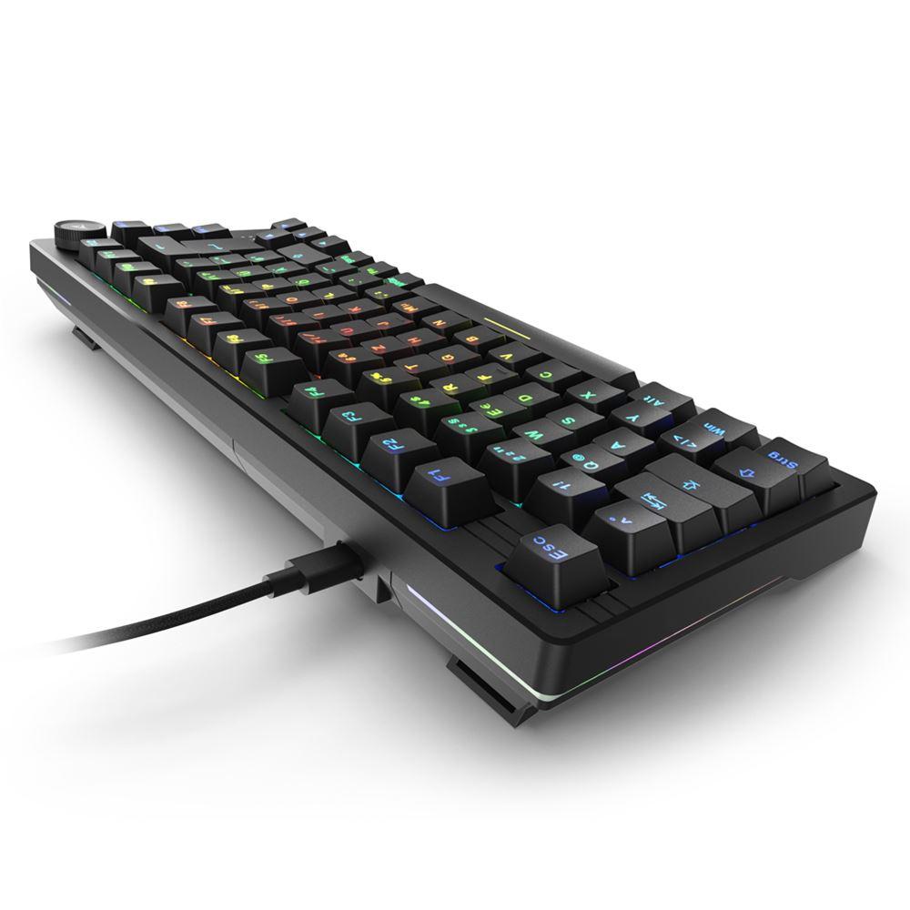 Sharkoon SKILLER SGK25 mekanisk tastatur – Huano Red, sort, tysk QWERTZ – billede 9