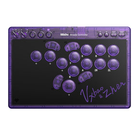 8BitDo Arcade Controller – Transparent Purple Signature Edition – produktbillede