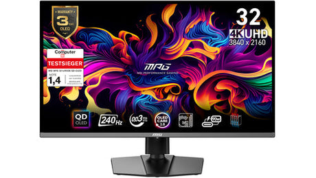 MSI MPG 321URXDE QD-OLED – skærm – Sort