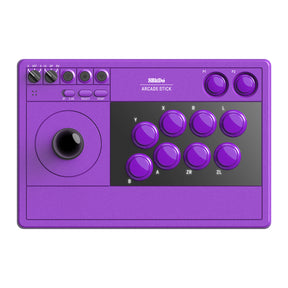 8BitDo Arcade Stick til Switch og PC – lilla – produktbillede 1
