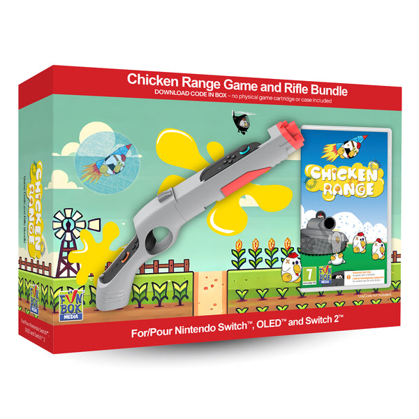 Chicken Range Game - (Code in Box) with Rifle Bundle – Nintendo Switch 2
